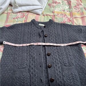 Real Irish Aran 100%merino wool sweater
